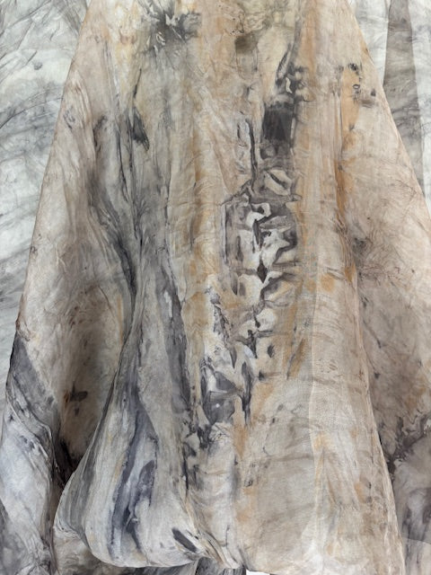 Silk Puriri Draped Dress