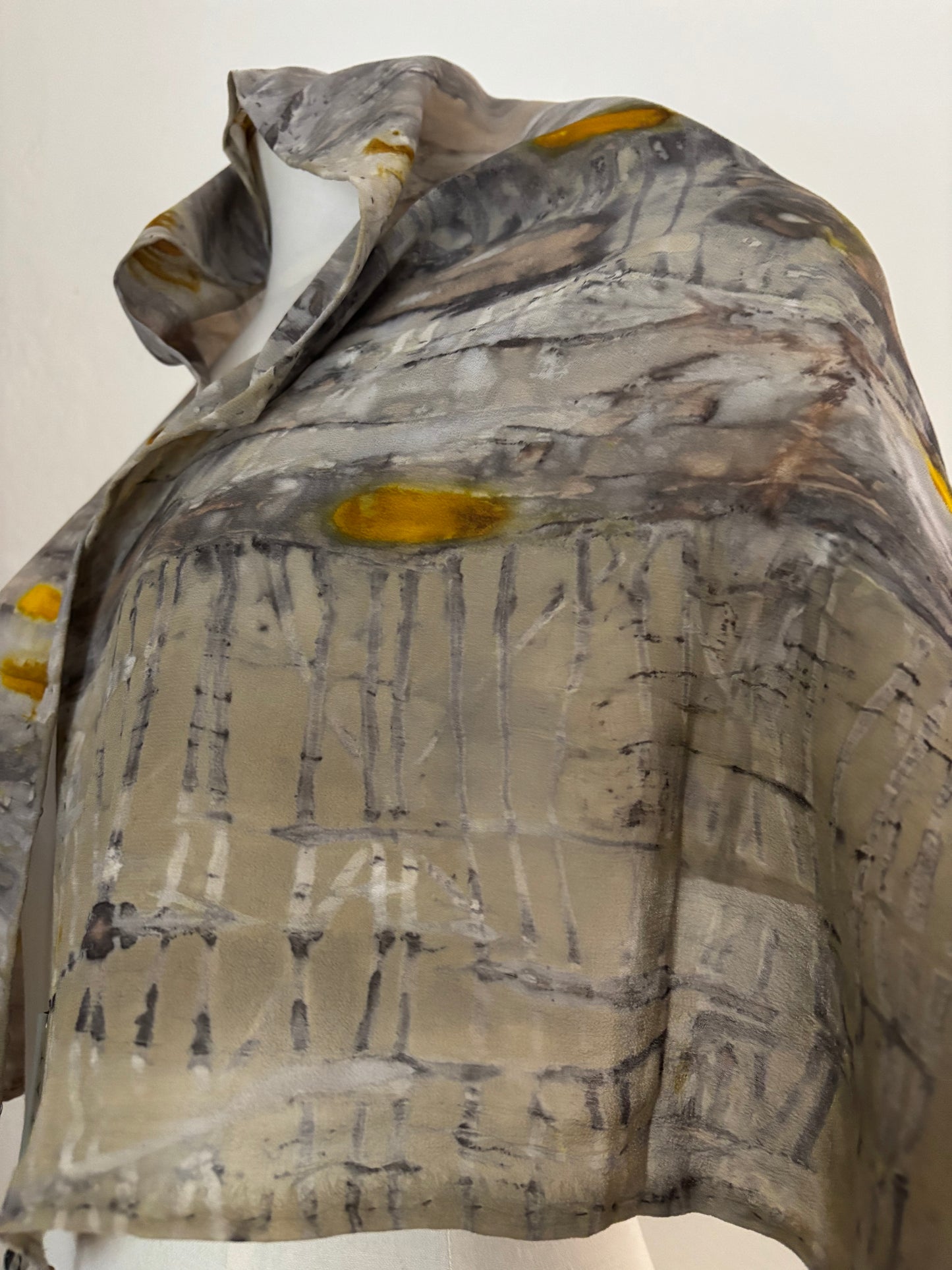 100% silk eco dyed wrap