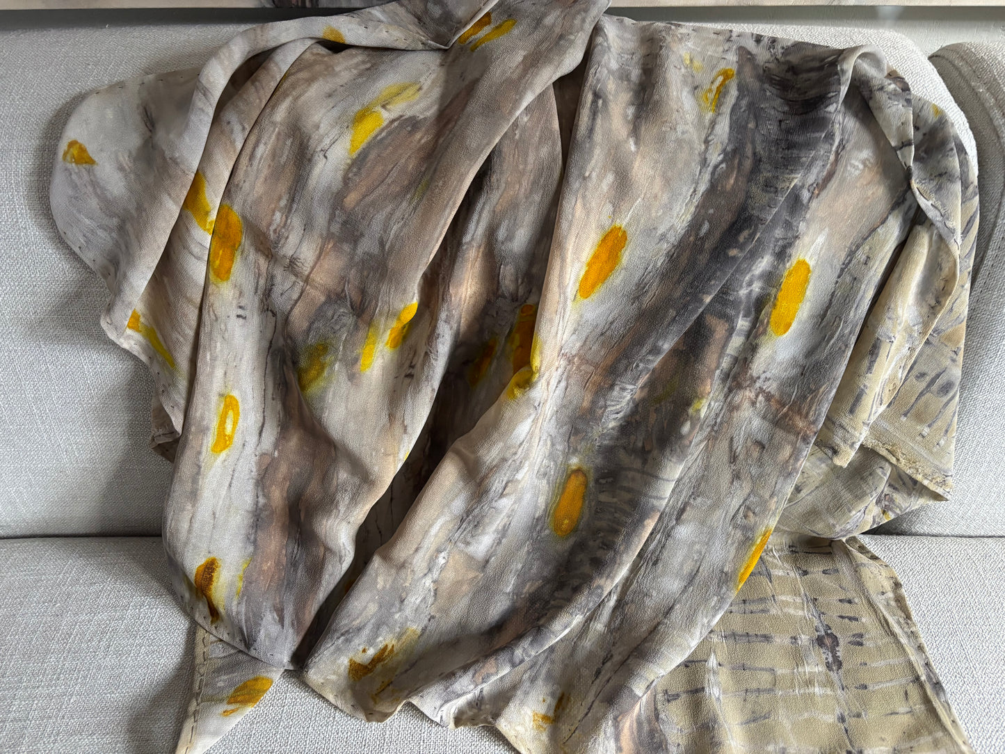 100% silk eco dyed wrap