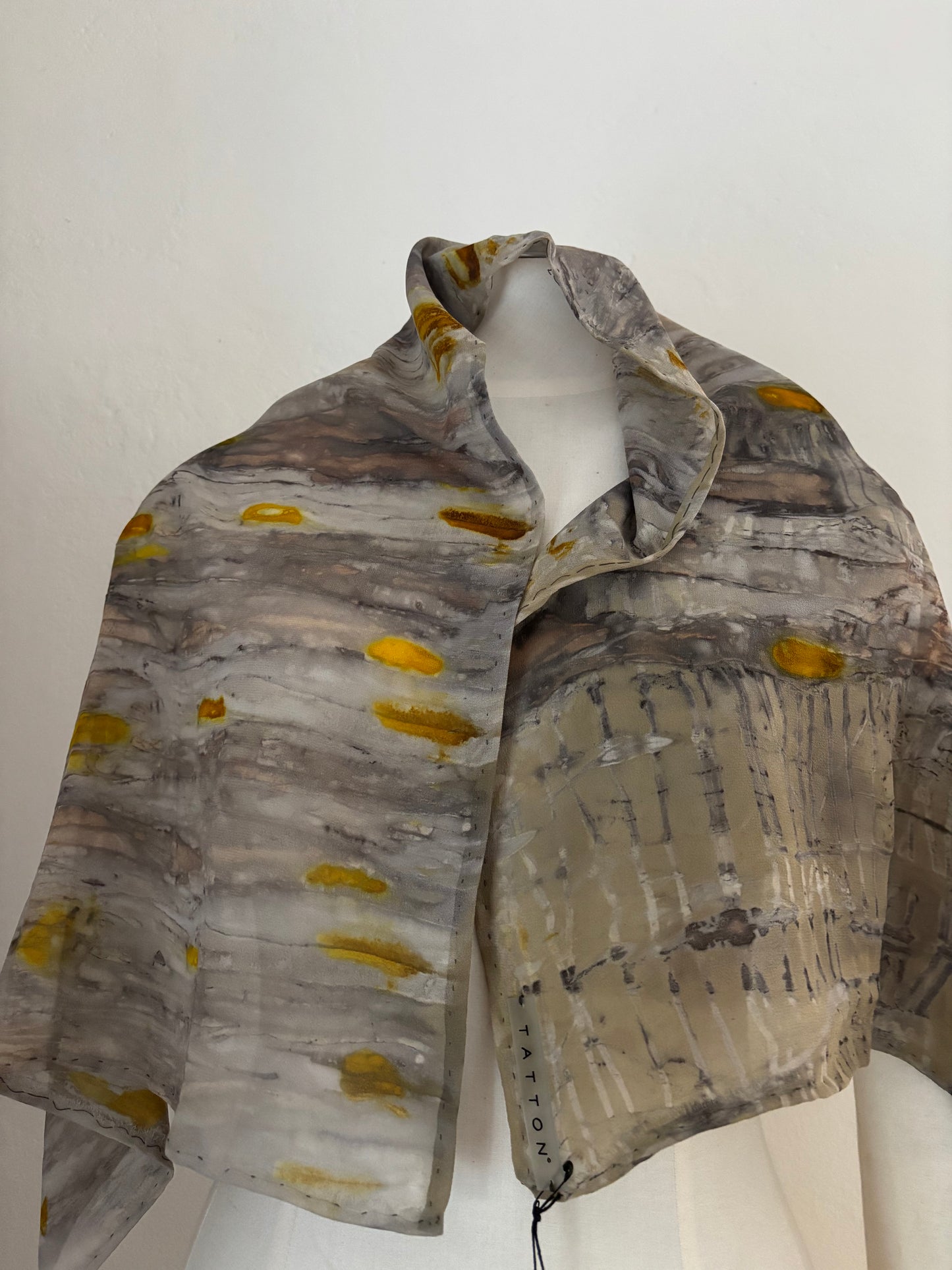 100% silk eco dyed wrap