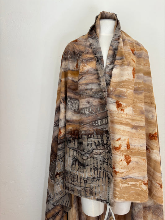 Eco Dye 100% NZ Wool Wrap/Throw